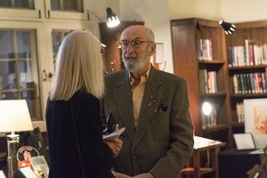 Silent auction donor extraordinaire Reuben Abramowsky in conversation